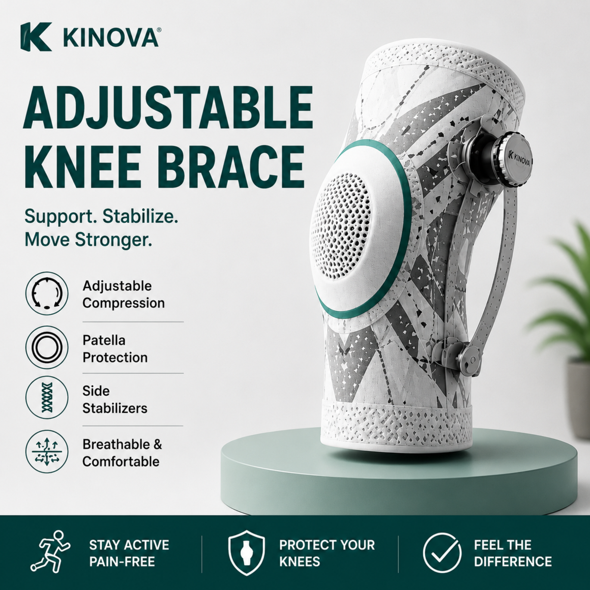 KINOVA Adjustable Knee Brace