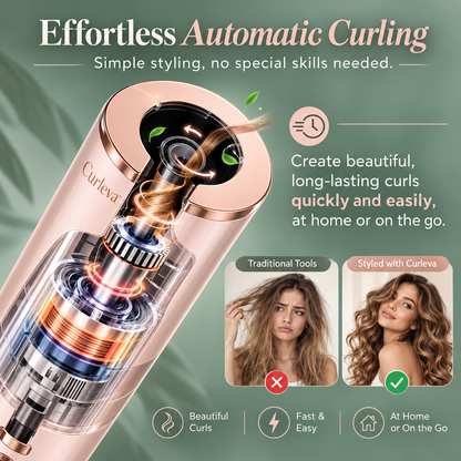 Curléva™ — Wireless Automatic Hair Curler