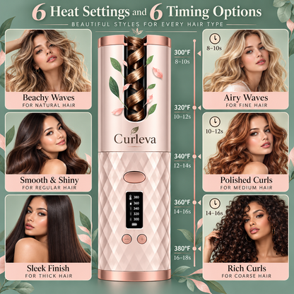 Curléva™ — Wireless Automatic Hair Curler