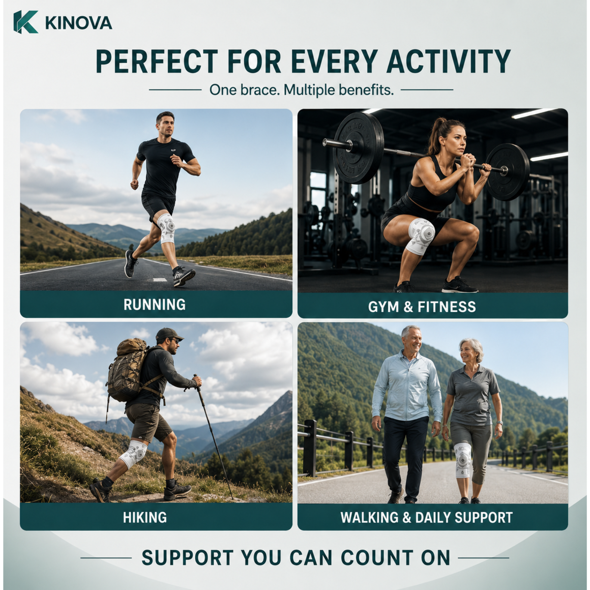 KINOVA Adjustable Knee Brace