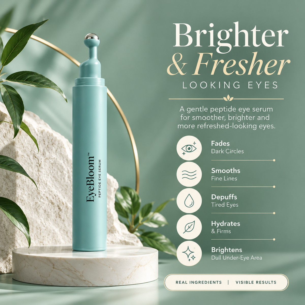 EyeBloom Peptide Firming Eye Serum: Wake Up the Look of Tired Eyes