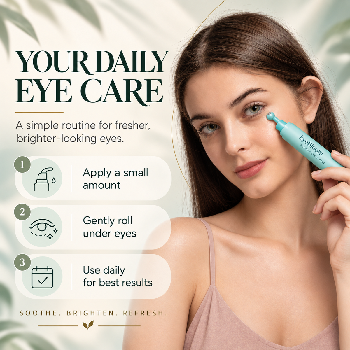 EyeBloom Peptide Firming Eye Serum: Wake Up the Look of Tired Eyes